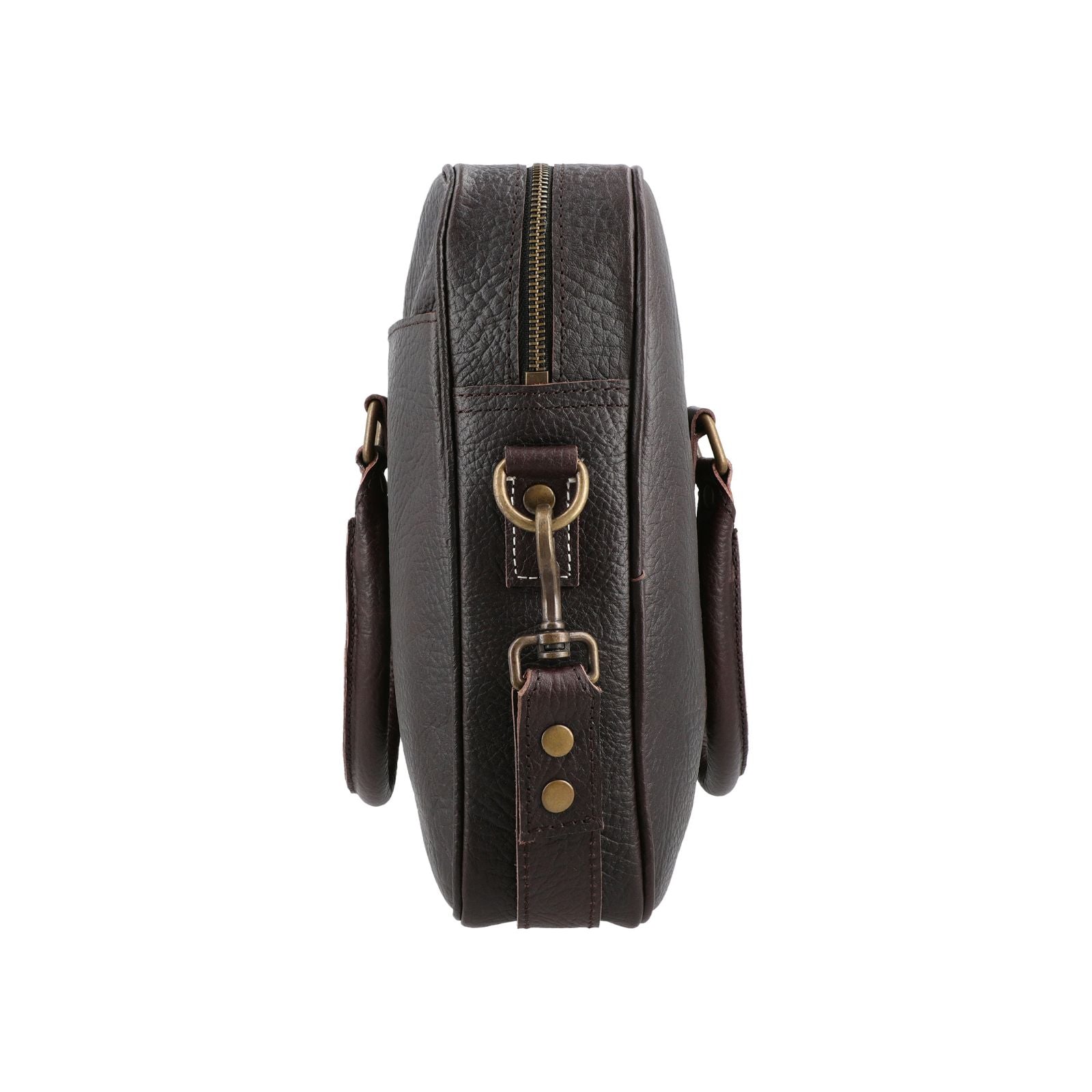 Leo - Black Leather Briefcase | Bear Necessities Pakistan