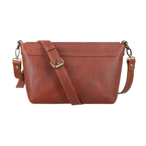 Kyoto - Reddish-Brown Leather Crossbody Bag | Bear Necessities Pakistan