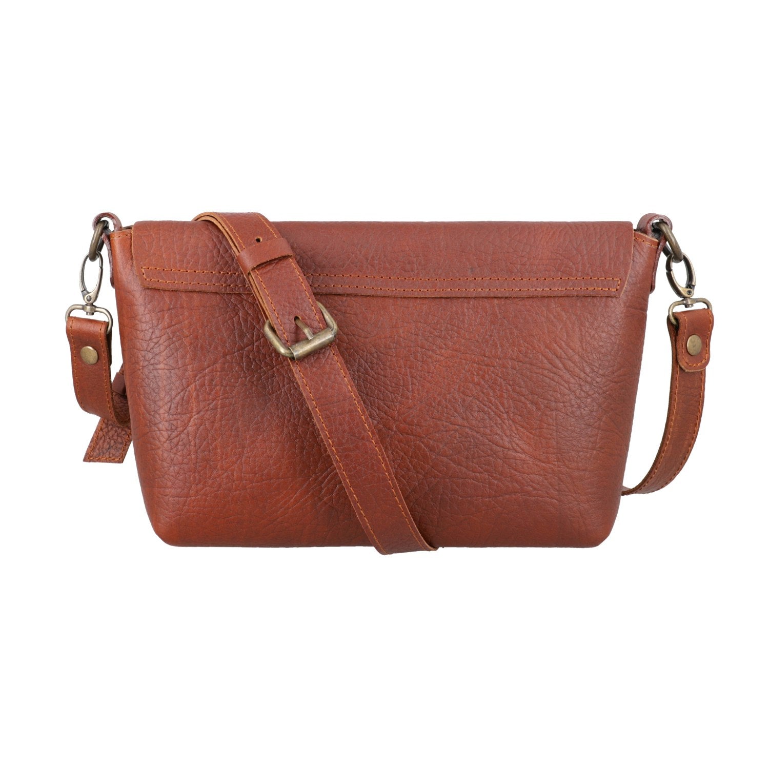 Kyoto - Reddish-Brown Leather Crossbody Bag | Bear Necessities Pakistan