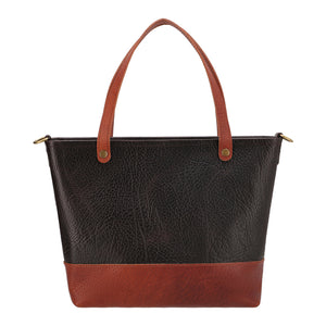 The Mini - Dark Brown Leather Tote | Bear Necessities Pakistan