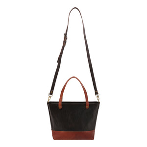 The Mini - Dark Brown Leather Tote | Bear Necessities Pakistan