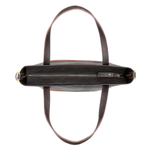 The Mini - Dark Brown Leather Tote | Bear Necessities Pakistan