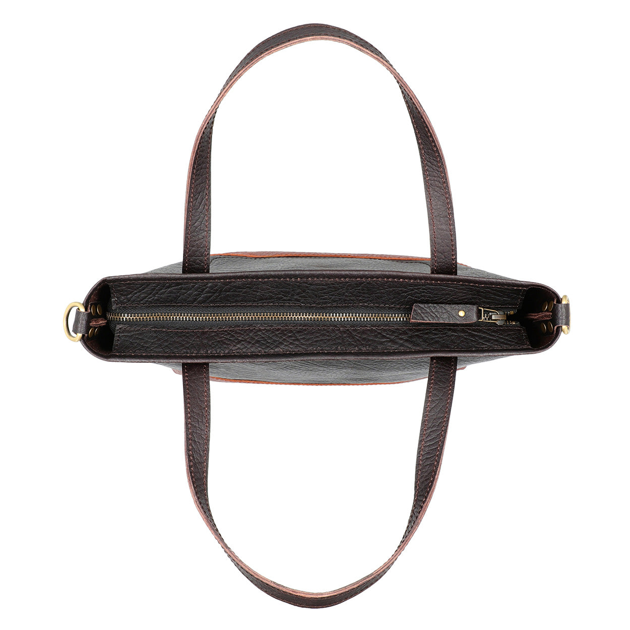 The Mini - Dark Brown Leather Tote | Bear Necessities Pakistan