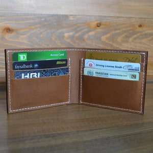 Classic Bi-Fold Leather Men's Wallet | Bear Necessities Pakistan
