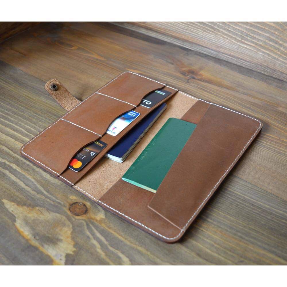 Passport Wallet Leather Travel Wallet | Bear Necessities Pakistan