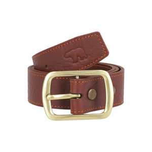 Colonel Leather Belt - Reddish-Brown | Bear Necessities Pakistan