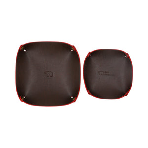 Cartch-All Tray - Brown Leather Leather Valet Tray | Bear Necessities Pakistan