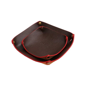 Cartch-All Tray - Brown Leather Leather Valet Tray | Bear Necessities Pakistan