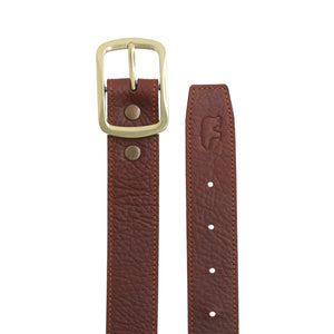 Colonel Leather Belt - Reddish-Brown | Bear Necessities Pakistan