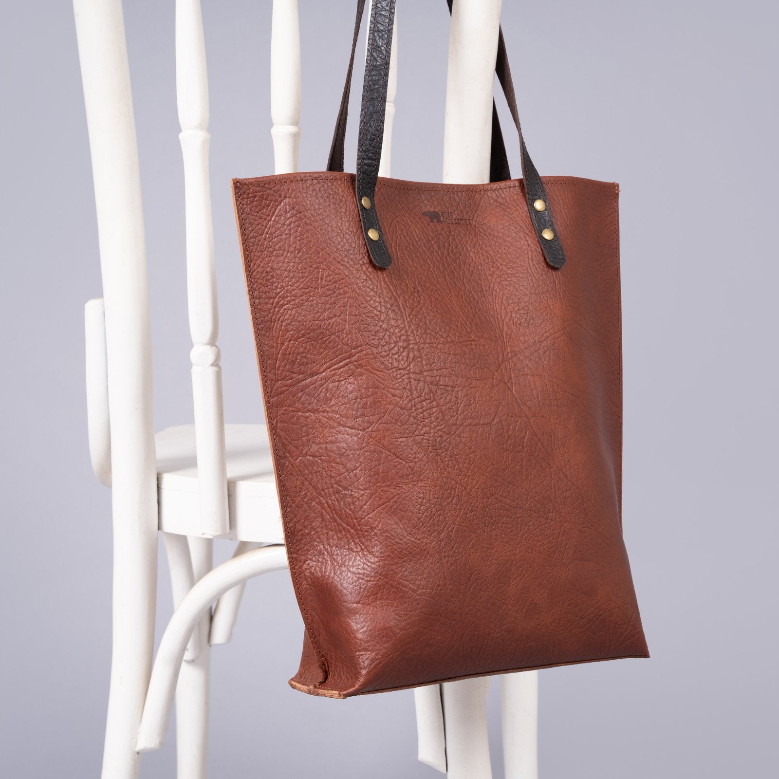 Classic leather tote bag for women suitable for work and everyday use