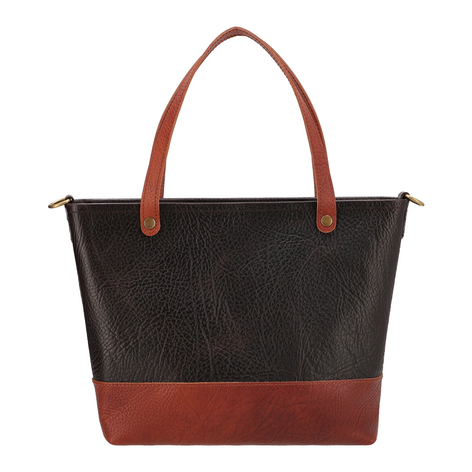 The Mini - Dark Brown Leather Tote | Bear Necessities Pakistan