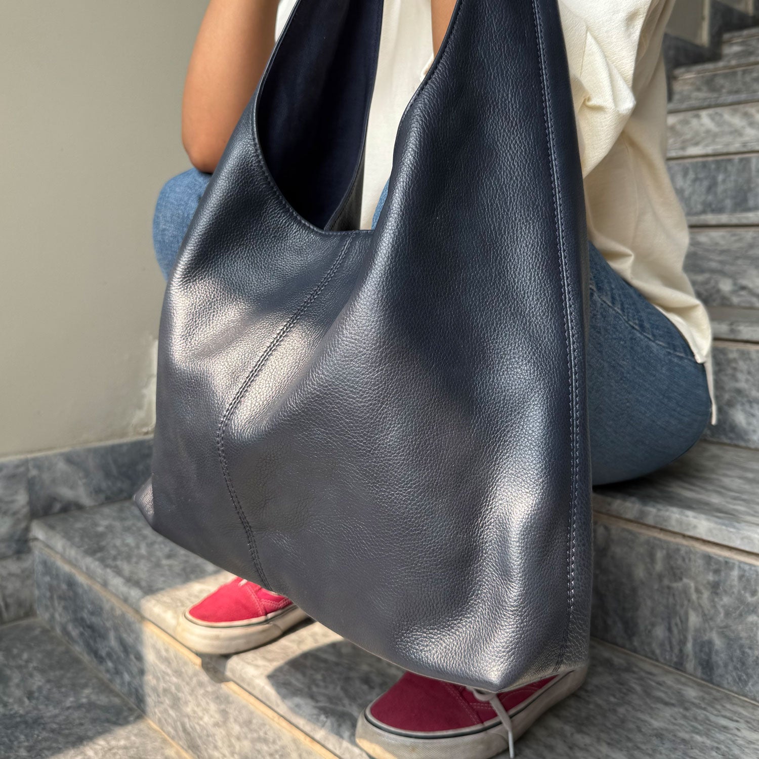 Sling Tote - Navy Blue