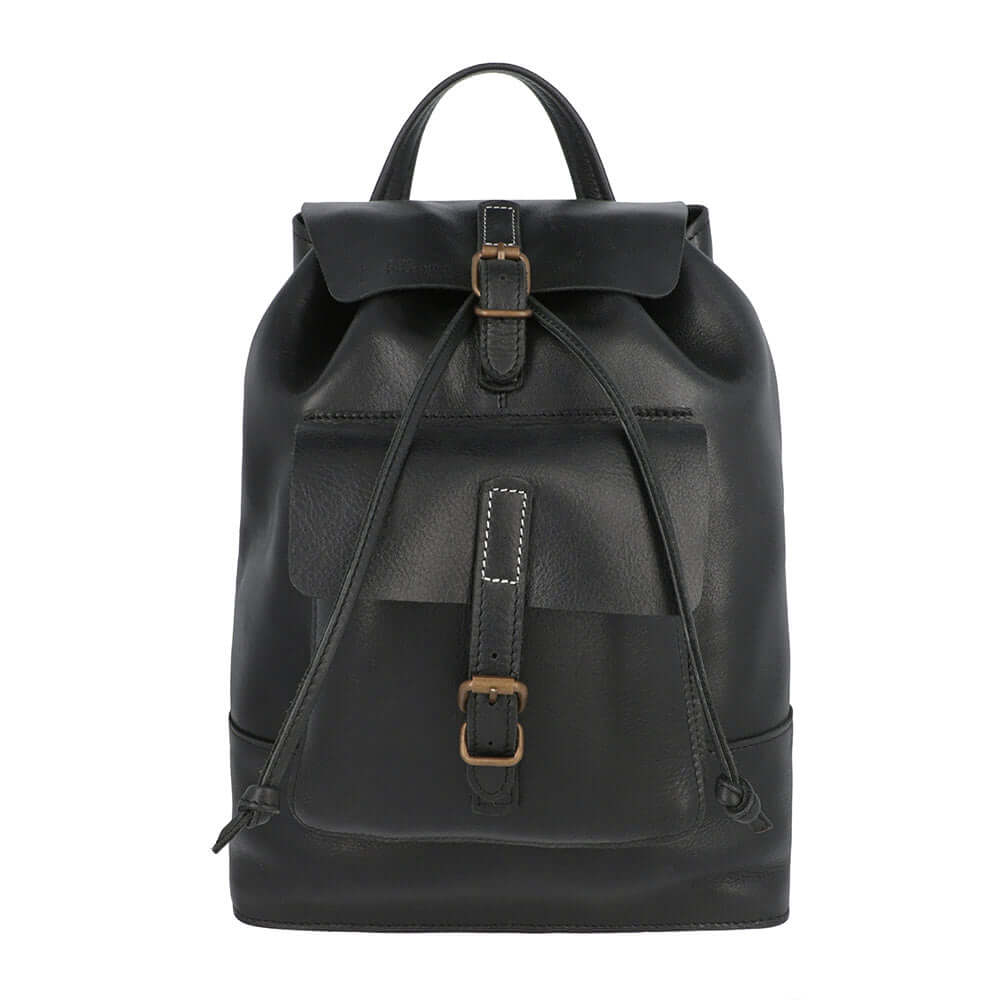 Drifter - Black Leather Backpack | Bear Necessities Pakistan